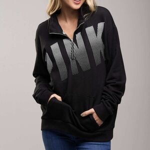 Victoria's secret black half zip pullover sweatshirt